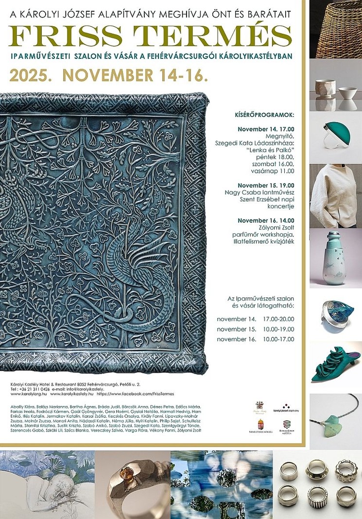 Friss Termés Iparművészeti Szalon és Vásár 2025 Fehérvárcsurgó