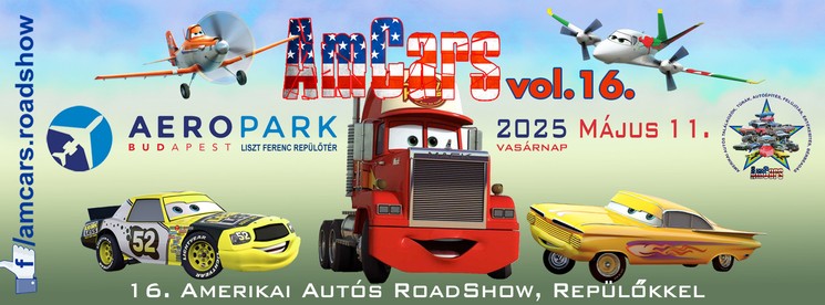 Amerikai autós roadshow 2025. AmCars Amerikai autós roadshow repülőkkel az Aeroparkban