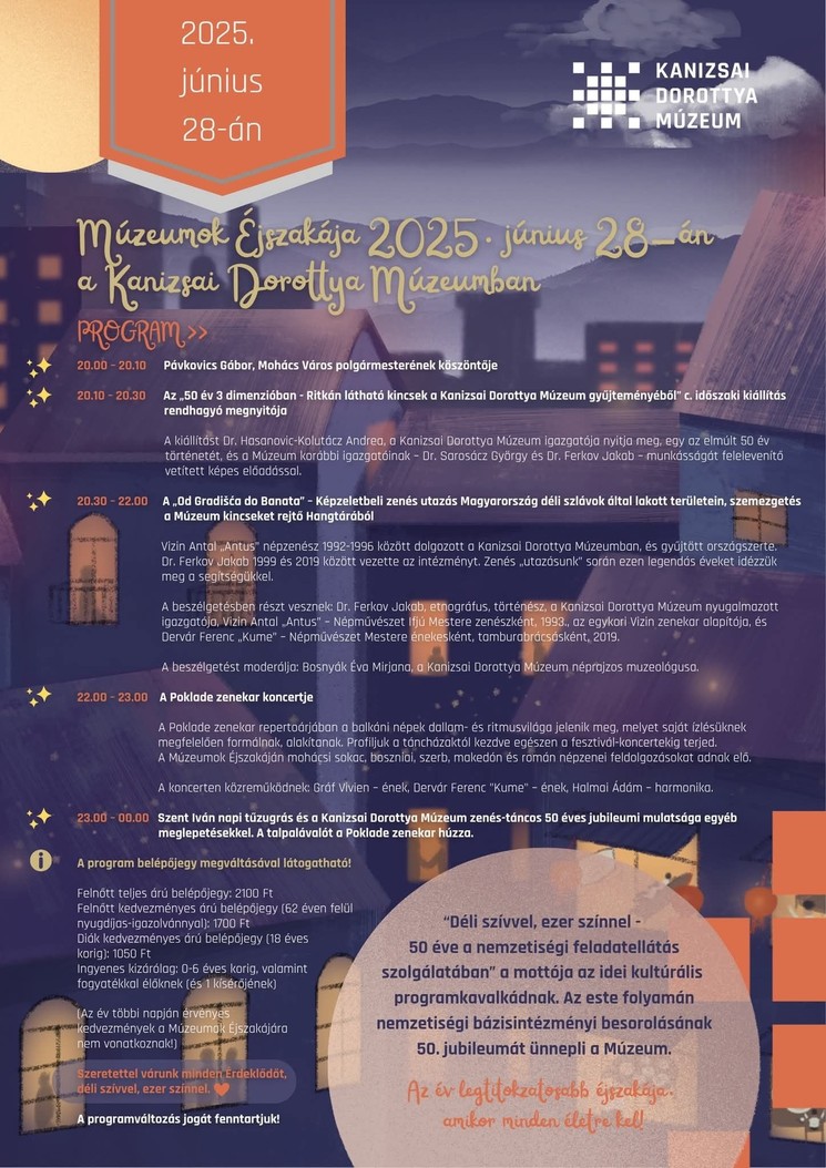 Múzeumok Éjszakája Makó 2025