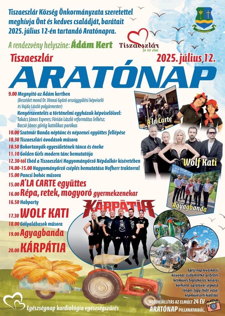 Tiszaeszlári Aratónap 2025