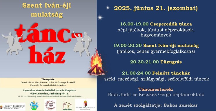 Táncház Lajosmizse 2025