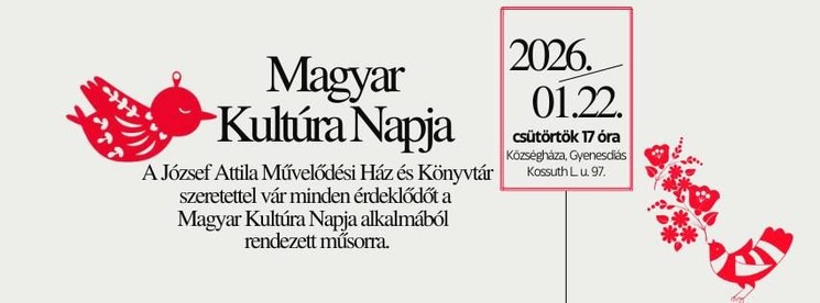 Magyar Kultúra Napja Gyenesdiás 2026