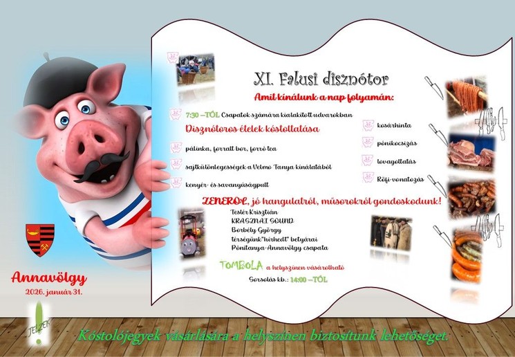 Disznótor Annavölgy 2026