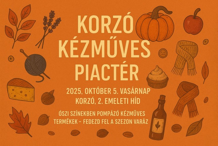 Vásár Nyíregyháza 2025. Kézműves termékek vására a Korzó piactéren minden hónapban