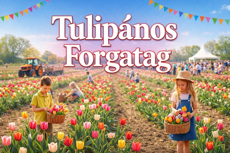 Tulipánszüret Máriakálnok 2026 - Tulipános Forgatag a Kálnoki Tulipán Farmon
