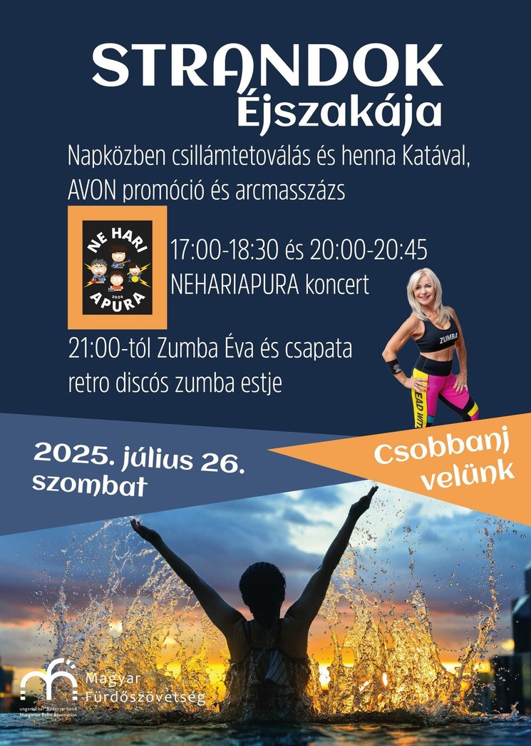 Strandok Éjszakája Leányfalu 2025