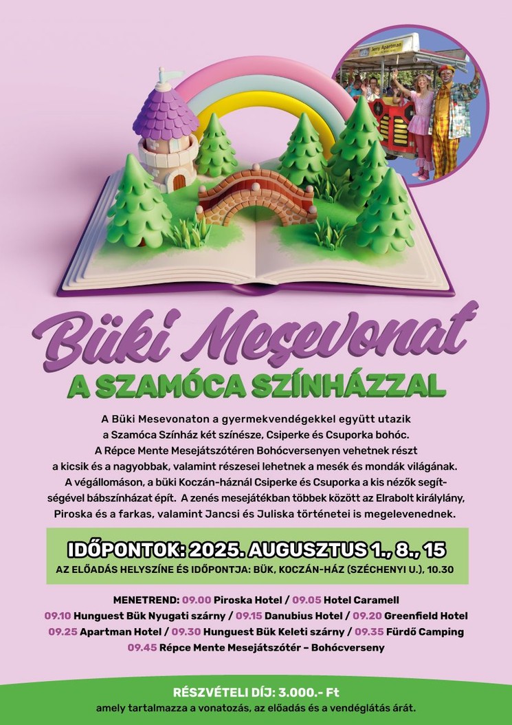 Büki Mesevonat a Szamóca Színházzal 2025