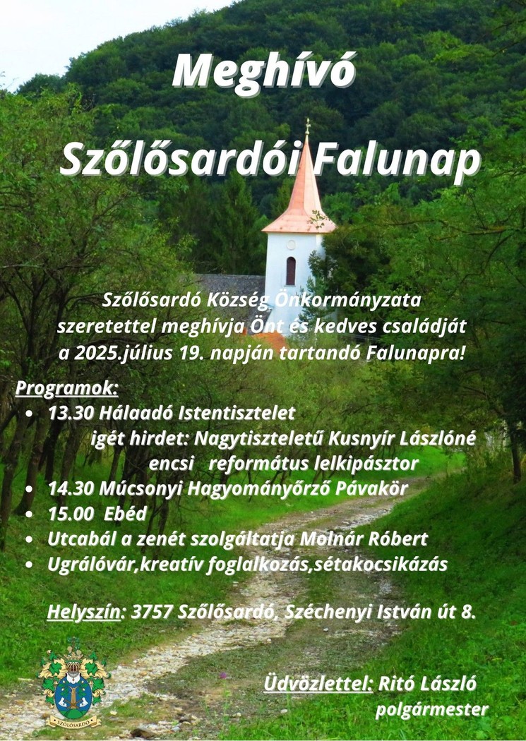 Szőlősardó Falunap 2025