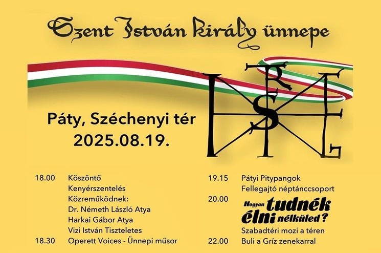Szent István Nap Páty 2025