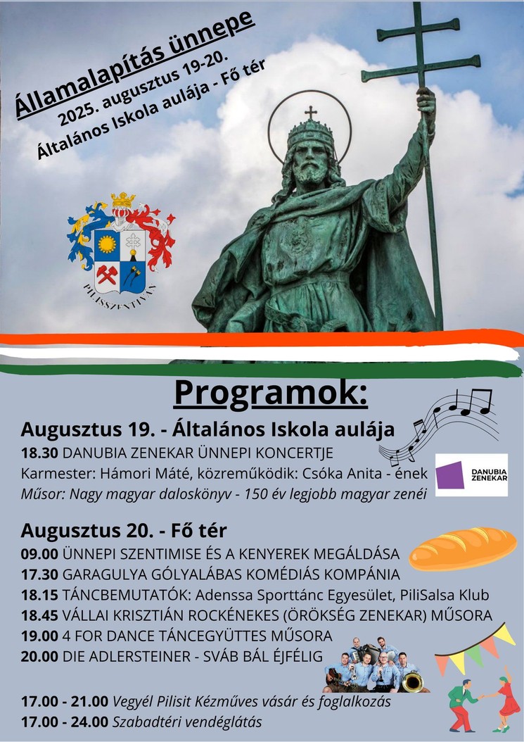 2025. augusztus 20. Pilisszentiván. Az államalapítás ünnepe