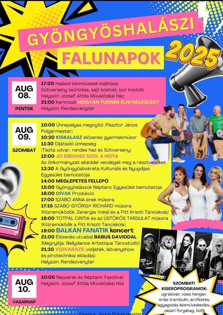Gyöngyöshalászi Falunapok 2025