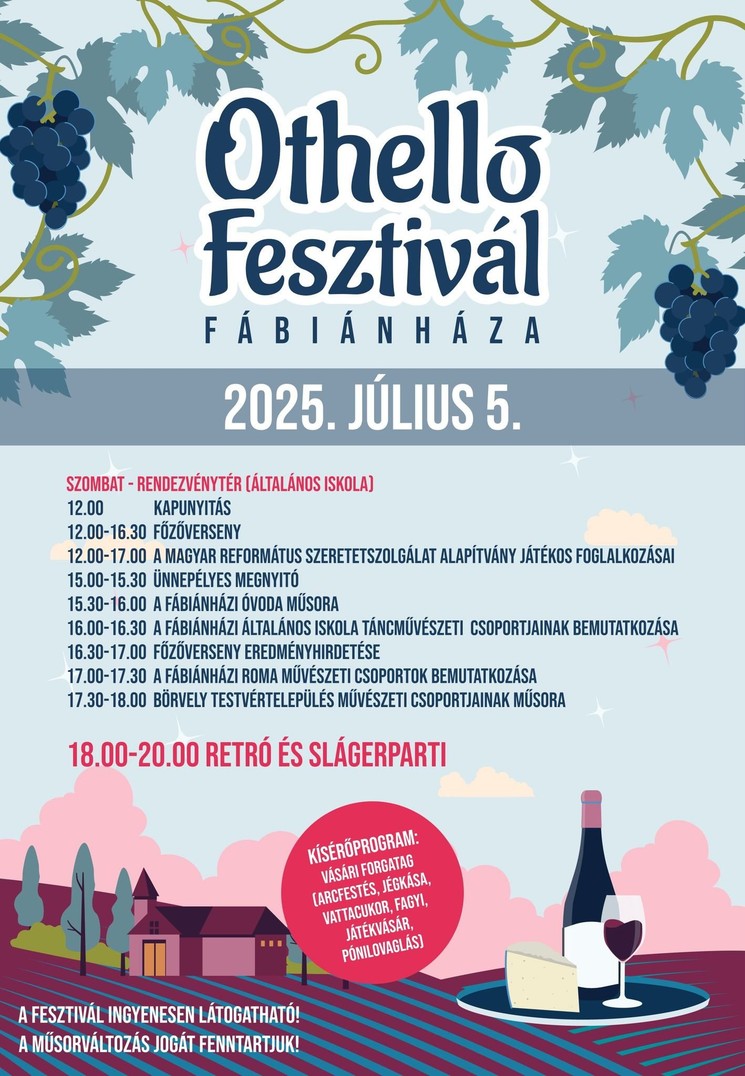 Othello Fesztivál Fábiánháza 2025