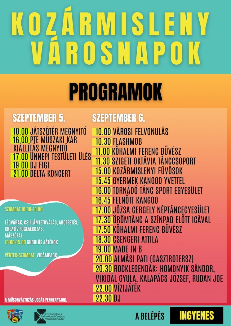 Kozármisleny Városnapok 2025
