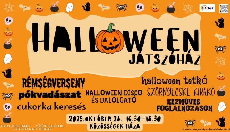 Halloween Komló 2025.  Halloween Játszóház 