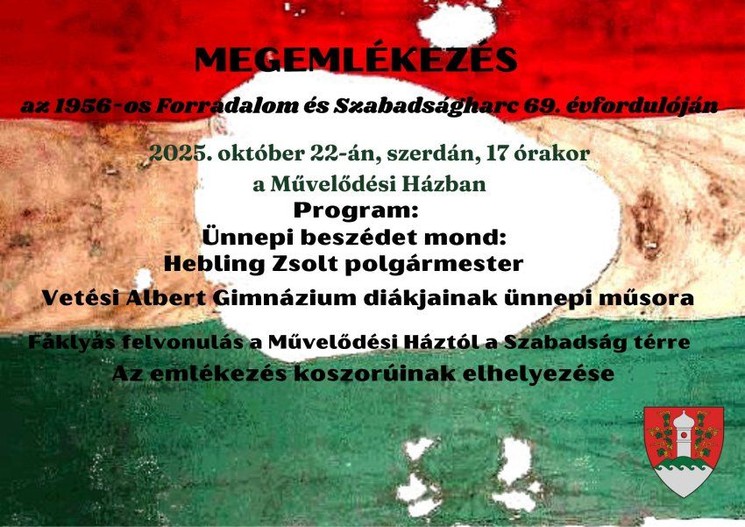 2025. október 23. Alsóörs. Megemlékezés az 1956-os forradalom és szabadságharc évfordulóján