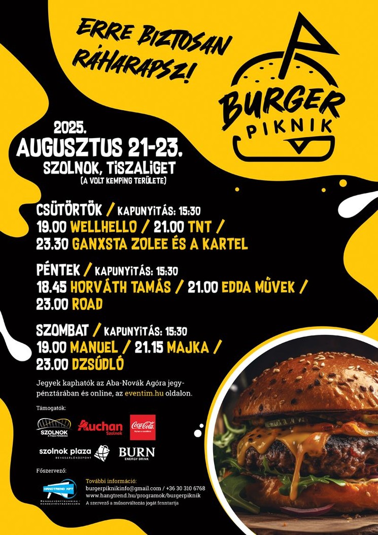 Burger Piknik 2025 Szolnok