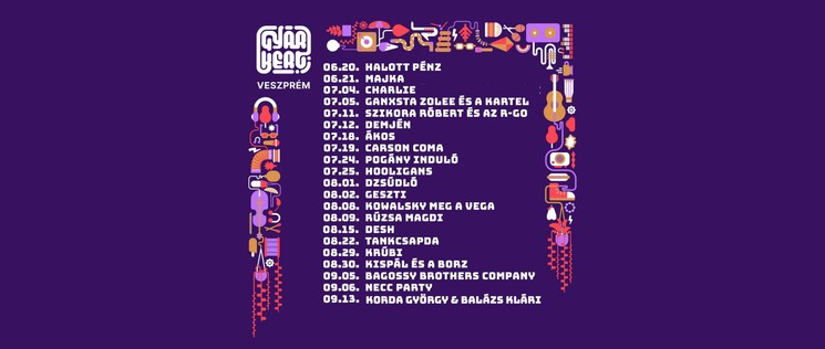 Gyárkert Kultúrpark programok Veszprém 2025