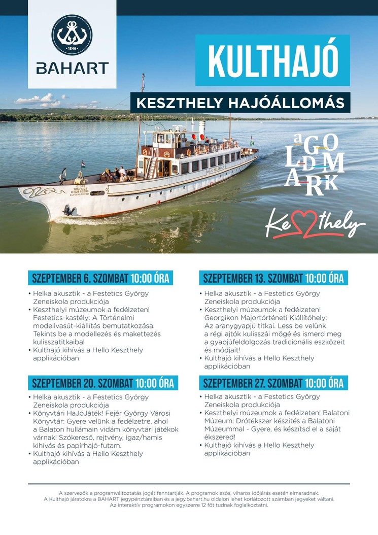 Kulthajó Keszthely  2025