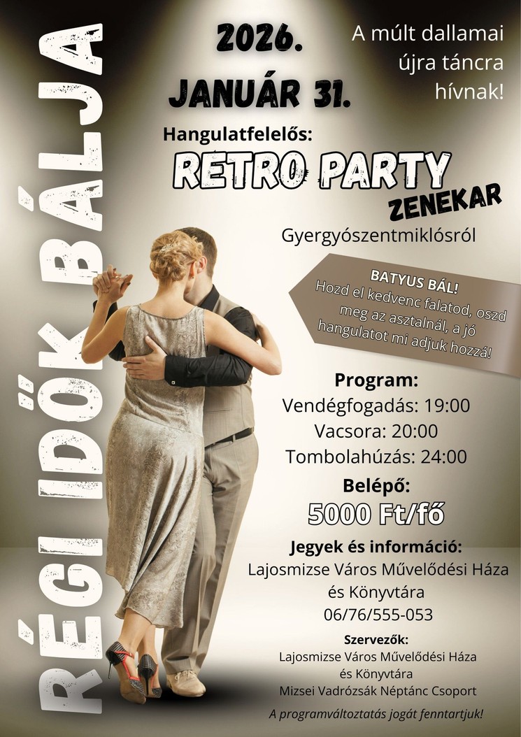 Lajosmizse bál 2026