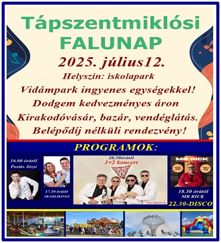 Tápszentmiklós Falunap 2025