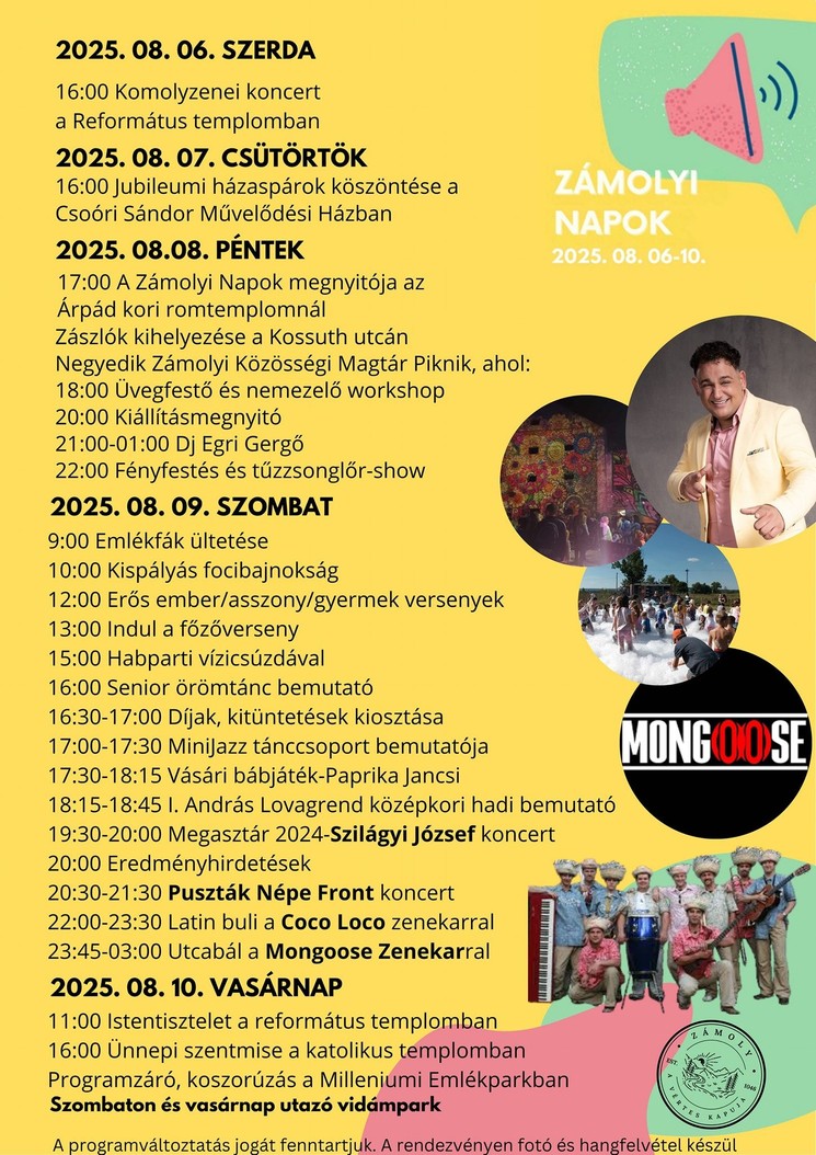 Zámolyi Napok 2025
