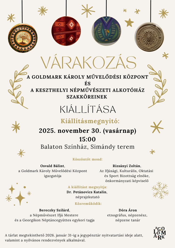 Kiállítás Keszthely 2025 / 2026. Időszaki kiállítások a Balaton Színházban