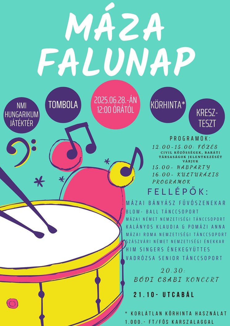 Máza Falunap 2025