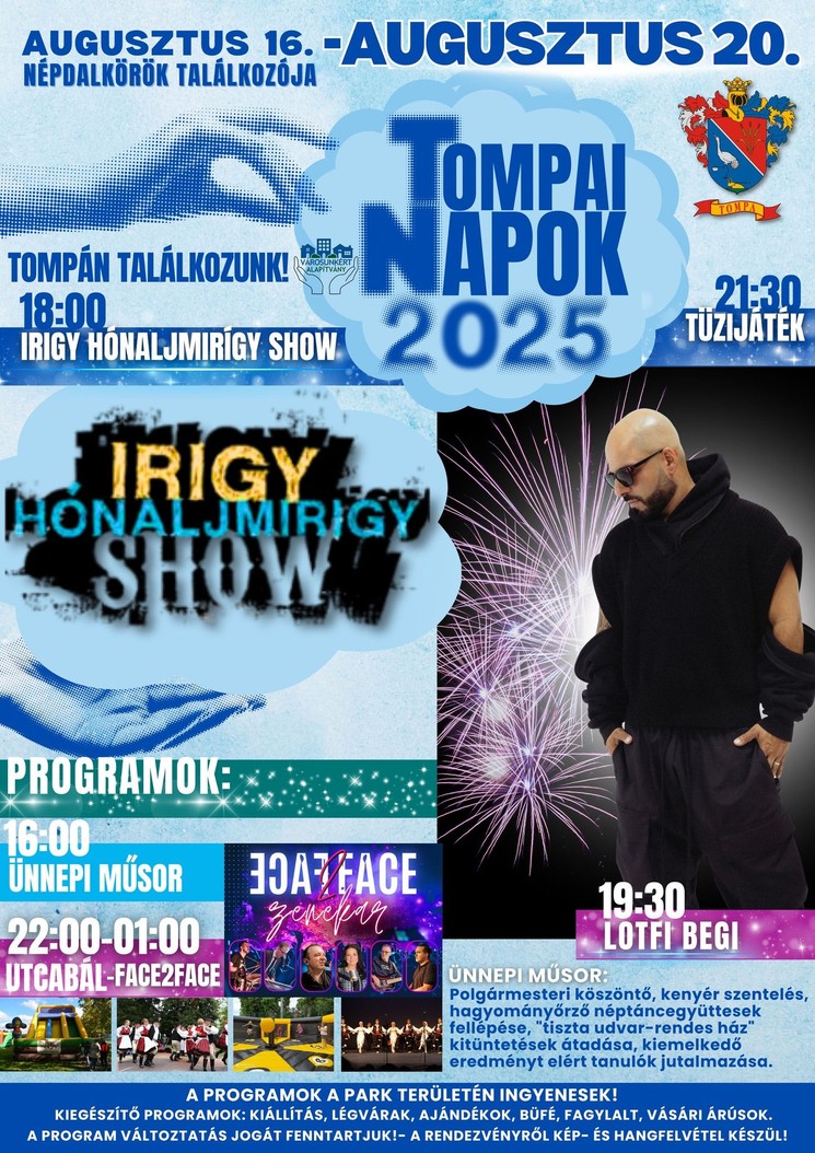 2025. augusztus 20. Tompa. Tompai Napok