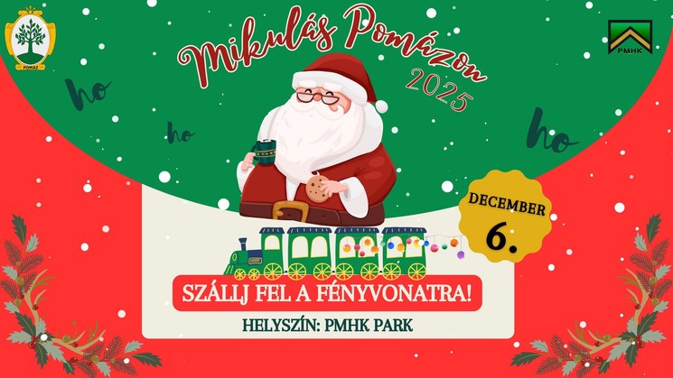 Mikulás Pomáz 2025. Szállj fel a fényvonatra!