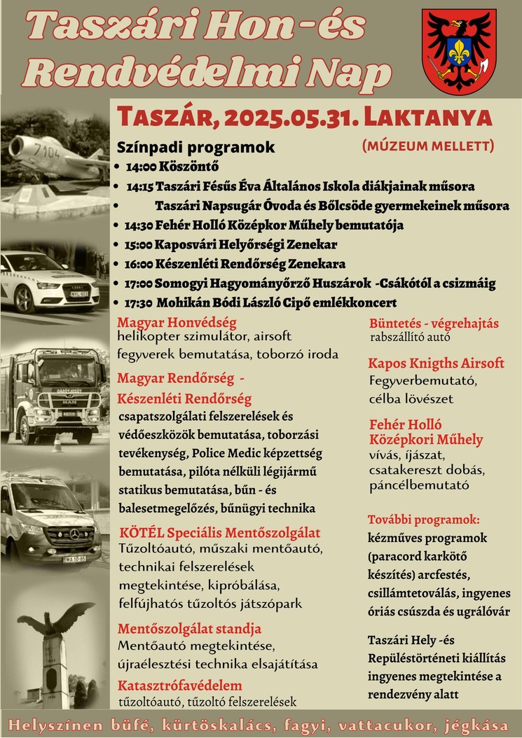 Taszári Hon-és Rendvédelmi Nap 2025