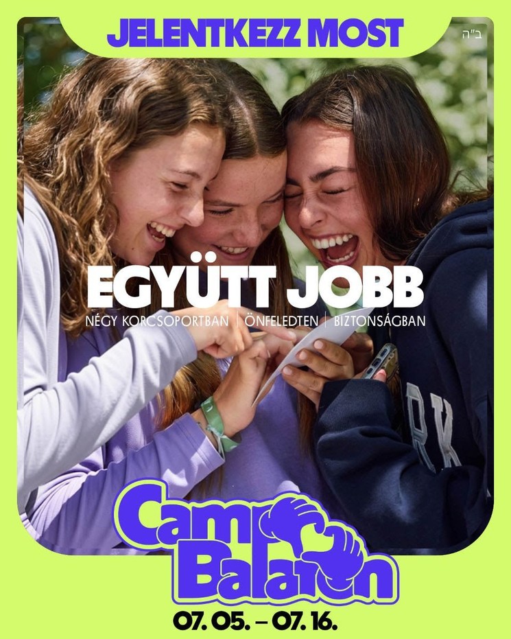 Camp Balaton 2026 Balatonőszöd. Nemzetközi Zsidó Ifjúsági Tábor