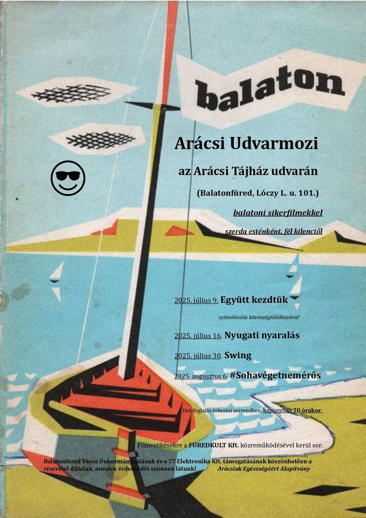Arácsi UdvarMozi 2025 Balatonfüred