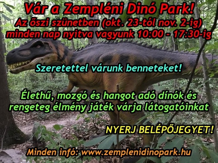 Dinó Park Sátoraljaújhelyen, egy szuper program az egész családnak játékokkal kicsiknek és nagyoknak!