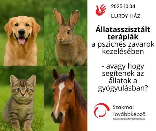Állat terápia avagy Hogy segítenek az állatok a gyógyulásban? Állatasszisztált terápiák a pszichés zavarok kezelésében előadás 