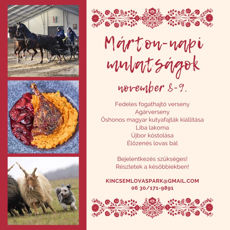 Márton-nap Tápiószentmárton 2025. Várjuk a Kincsem Lovasparkban