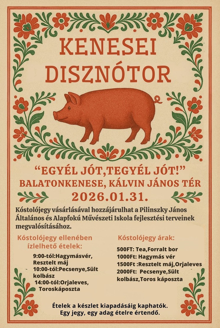 Kenesei Disznótor 2026 Balatonkenese