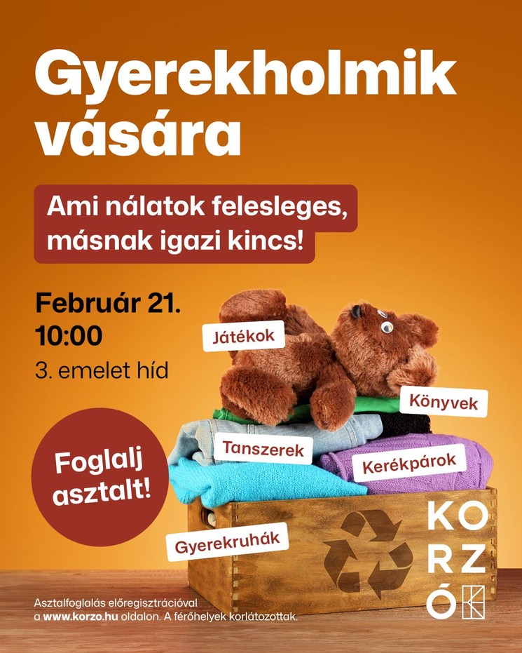 Gyerekholmi vásár 2026 Nyíregyháza 