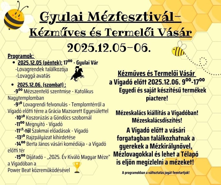 Gyulai Mézfesztivál 2025