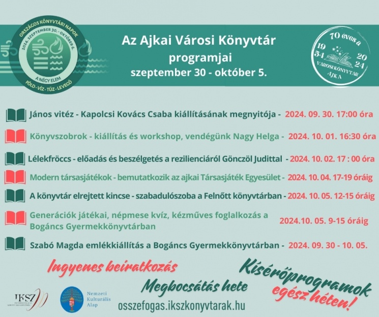 Országos Könyvtári Napok Ajka 2024