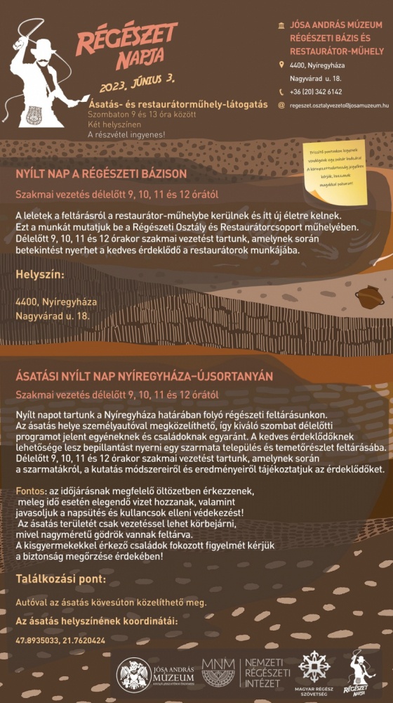 Régészet Napja Nyíregyháza 2023. A Jósa András Múzeum eseménye