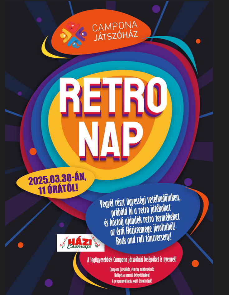 Retro nap Budapest 2025 Campona Játszóház