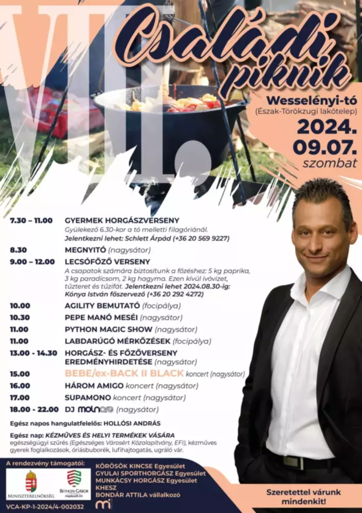 Hétvégi piknik Gyula 2024.  Családi piknik