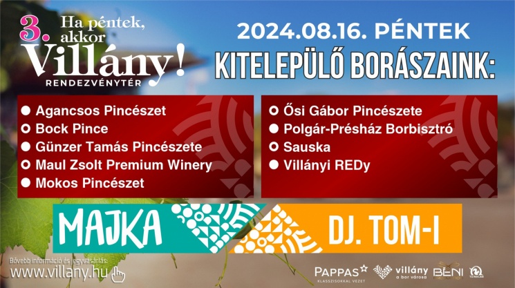 Villányi BorSétány 2024. Borkóstolás a Rendezvénytéren