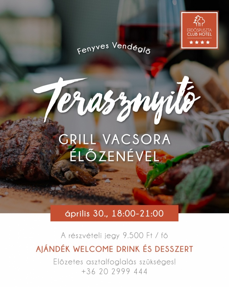 Debreceni vacsora és gasztro programok az Erdőspuszta Club Hotelben