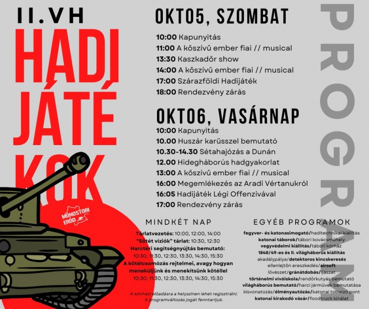 II. Világháborús Hadijáték Komárom Monostori Erőd 2024