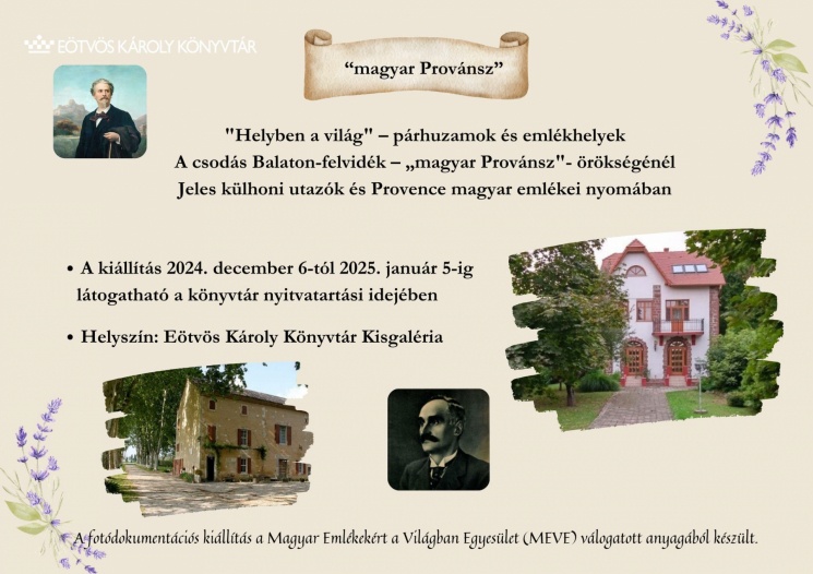 Eötvös Károly Megyei Könyvtár kiállítások Veszprém 2023