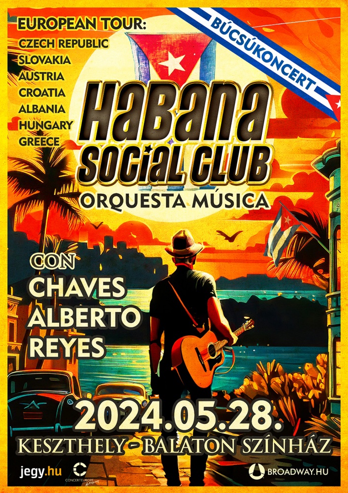 Kubai Est 2024 Keszthely. A kubai mulatók forró  hangulatát hozza el a HABANA SOCIAL CLUB zenekar