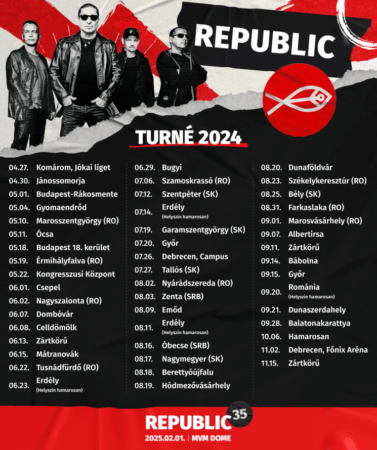 REPUBLIC koncertek 2023