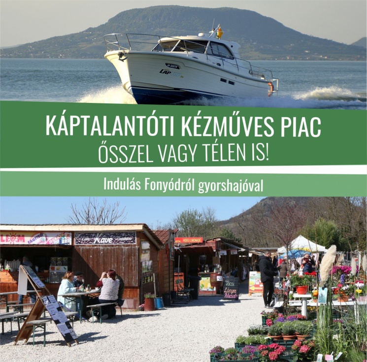 Káptalantóti Kézműves Piac látogatás Fonyódról gyorshajóval és busszal