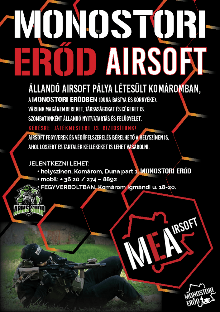 Airsoft pálya Komáromban a Monostori Erődben